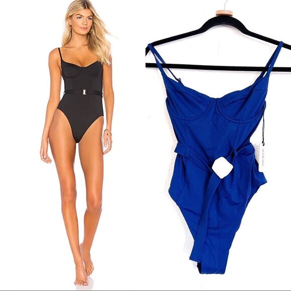 Onia x WeWoreWhat Danielle One Piece in Navy size small - Picture 2 of 7